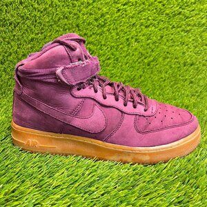 Nike Air Force 1 High WB Bordeaux Girls Size 7Y Purple Walking Shoes Sneakers